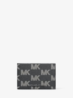Cooper Medium Logo Jacquard Denim Wallet
