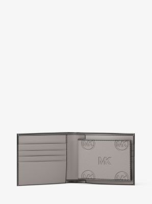 Porte-billets Cooper &agrave; logo grav&eacute; avec rabat