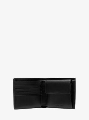 Cooper Pebbled Leather Billfold Wallet With Coin Pouch