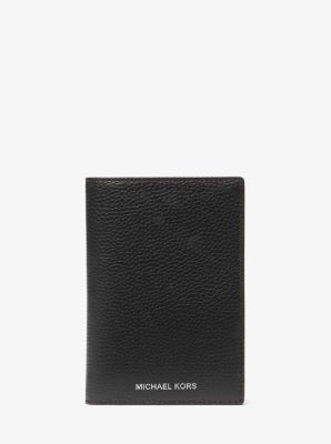 Pebbled Leather Passport Wallet image number 0