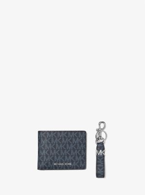 Logo Wallet and Key Chain Gift Set