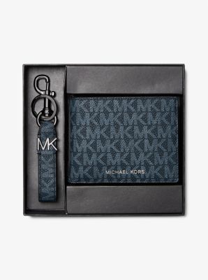 Logo Wallet and Key Chain Gift Set