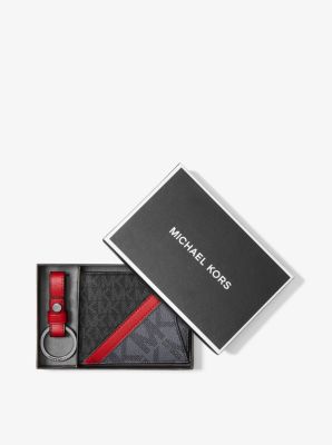 Logo Billfold Wallet with Keychain and Passcase | Michael