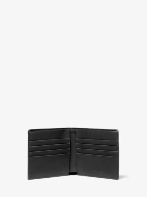 Michael Kors Black & White Logo Cooper Leather Wallet, Best Price and  Reviews