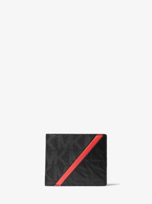 Michael Kors Cooper Brown Neon Signature Leather Graphic Logo Billfold –  AUMI 4