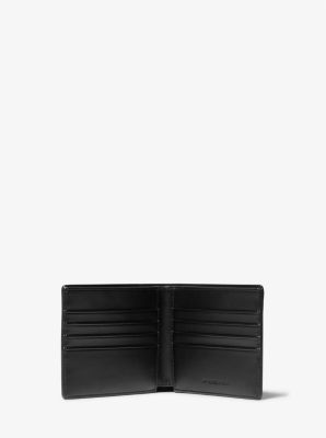 Logo-Debossed Leather and PU Billfold Wallet