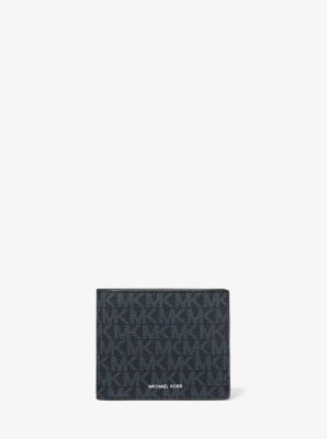 Michael Kors Cooper Blue Multi Signature Leather Graphic Logo Billfold –  AUMI 4