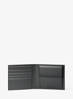 Cooper Logo Billfold Wallet With Coin Pouch in BROWN/BLK | Michael Kors