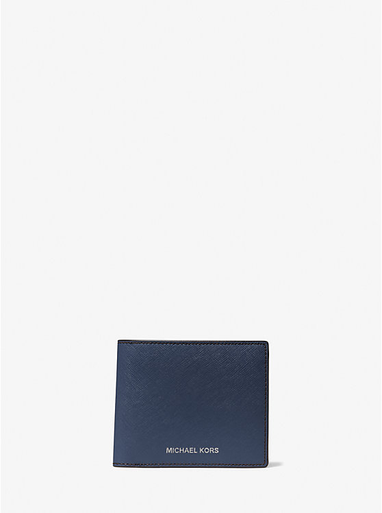 Portefeuille Harrison en cuir à grain croisé avec compartiment pour la monnaie image number 0