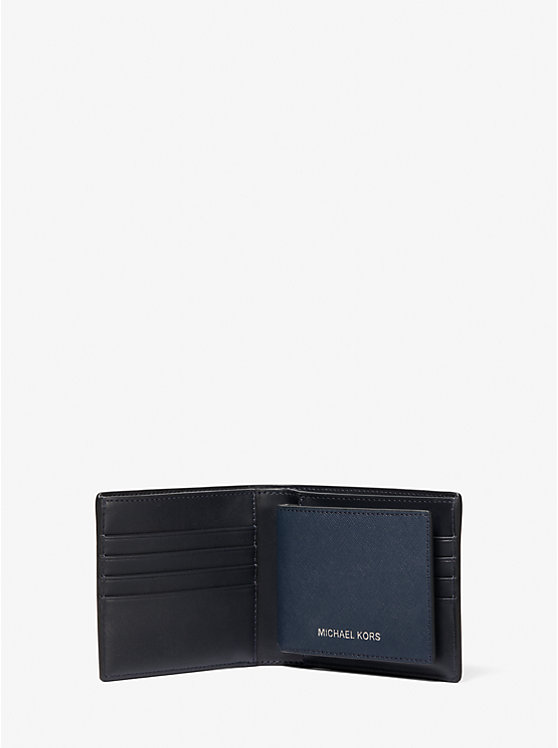 Harrison Crossgrain Leather Billfold Wallet with Passcase Harrison Crossgrain Leather Billfold Wallet with Passcase
