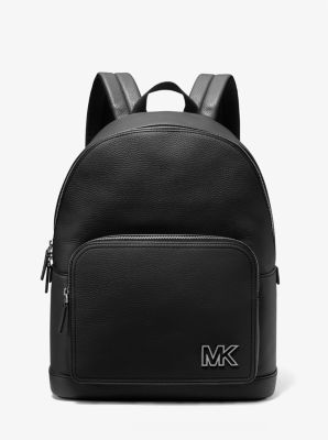 Michael Kors Men's Cooper Large Luggage Suede and Pebbled Leather Sport Flap Backpack