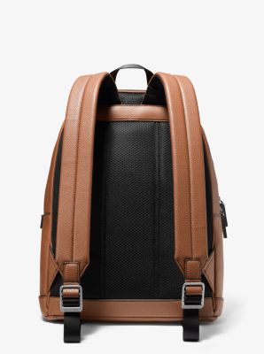MICHAEL KORS COOPER LARGE COMMUTER LEATHER BACKPACK BROWN