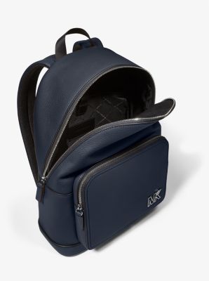 Michael kors blue leather on sale backpack