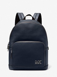 Cooper Pebbled Leather Backpack - NAVY - 37F2LCOB2E