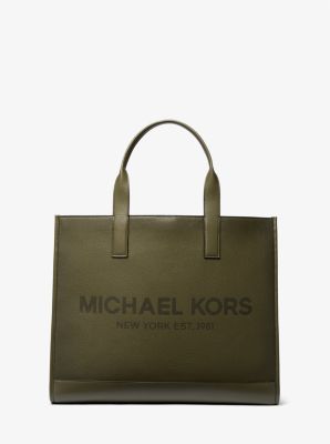 Michael Kors Cooper Logo Embossed Faux Pebbled Leather Tote Bag! #unb, leather tote bag