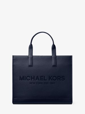 Cooper Logo Embossed Faux Pebbled Leather Tote Bag | Michael Kors