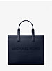 Cooper Logo Embossed Faux Pebbled Leather Tote Bag image number 0