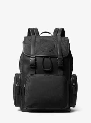 Michael Kors Outlet: Michael backpack in recycled nylon - Black