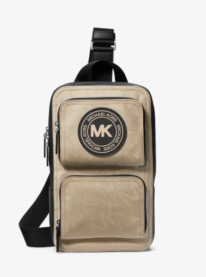 Kent Logo Jacquard Nylon Sling Pack Michael Kors