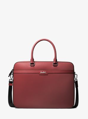 Shop Michael Kors Cooper Briefcase In Red