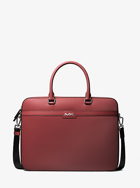 Shop Michael Kors Cooper Briefcase In Red