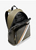 Cooper Logo Stripe and Faux Leather Backpack image number 1