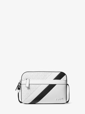 Cooper Logo and Striped Crossbody Bag image number 0