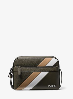 Cooper Logo and Striped Crossbody Bag image number 0