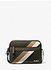 Cooper Logo Stripe and Faux Leather Crossbody Bag image number 0