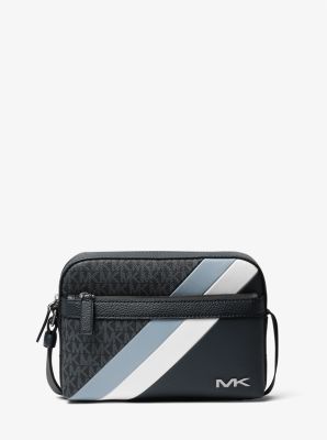 Cooper Logo and Striped Crossbody Bag | Michael Kors