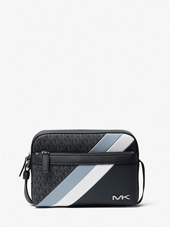 Cooper Logo and Striped Crossbody Bag image number 0