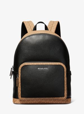 Cooper Pebbled Leather and Signature Logo Backpack image number 0