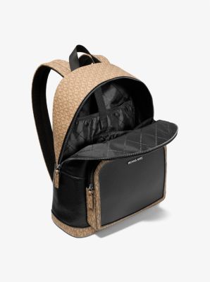 Cooper Pebbled Leather and Signature Logo Backpack image number 1