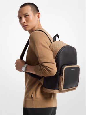 Cooper Pebbled Leather and Signature Logo Backpack image number 3