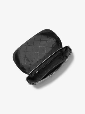 Cooper Travel Pebbled Leather and Signature Logo Flap Messenger Bag image number 1