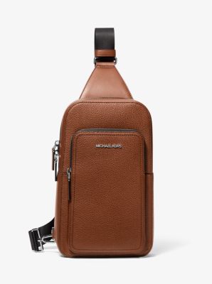 Cooper Slim Pebbled Leather Commuter Sling Pack Michael Kors Canada