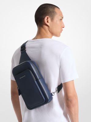 Cooper Slim Pebbled Leather Commuter Sling Pack image number 3