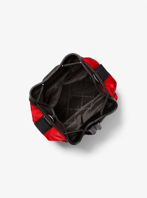 Lautner Mini Nylon Bucket Bag in BRIGHT RED | Michael Kors