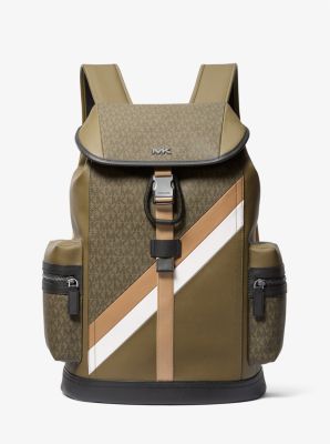 Rivington Logo Stripe Backpack Michael Kors