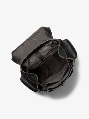 Rivington Logo Stripe Backpack in OXBLOOD | Michael Kors