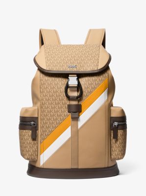 Rivington Logo Stripe Backpack in GOLDEN ROD | Michael Kors