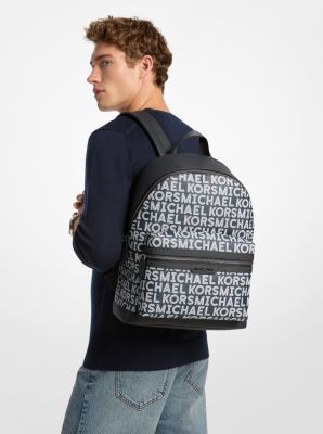 Cooper Medium Graphic Logo Backpack in BRIGHT WHT | Michael Kors
