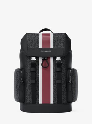Cooper Medium Striped Signature Logo City Backpack