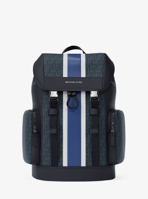 Cooper Medium Striped Signature Logo City Backpack