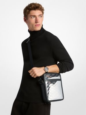 Cooper Metallic Logo Debossed Flight Bag