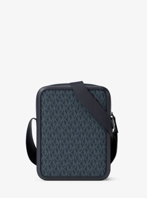 Sac d’avion Cooper à rayures et à logo Signature in SAPHIR | Michael Kors