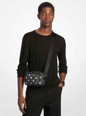 Cooper Small Printed Signature Logo Camera Crossbody Bag With Pouch
