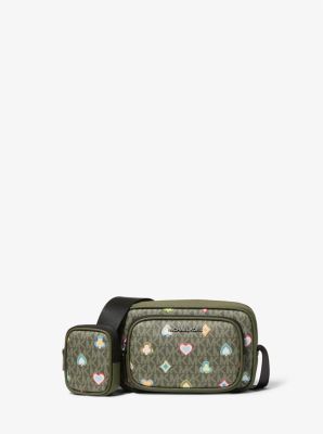 Sac à bandoulière pour appareil photo Cooper à imprimé à logo Signature avec pochette