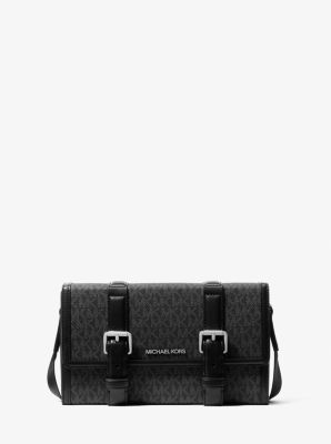 Cooper Signature Logo Trunk Crossbody Bag in BLACK | Michael Kors