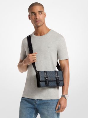 Cooper Signature Logo Trunk Crossbody Bag in ADMRL/PLBLUE | Michael Kors